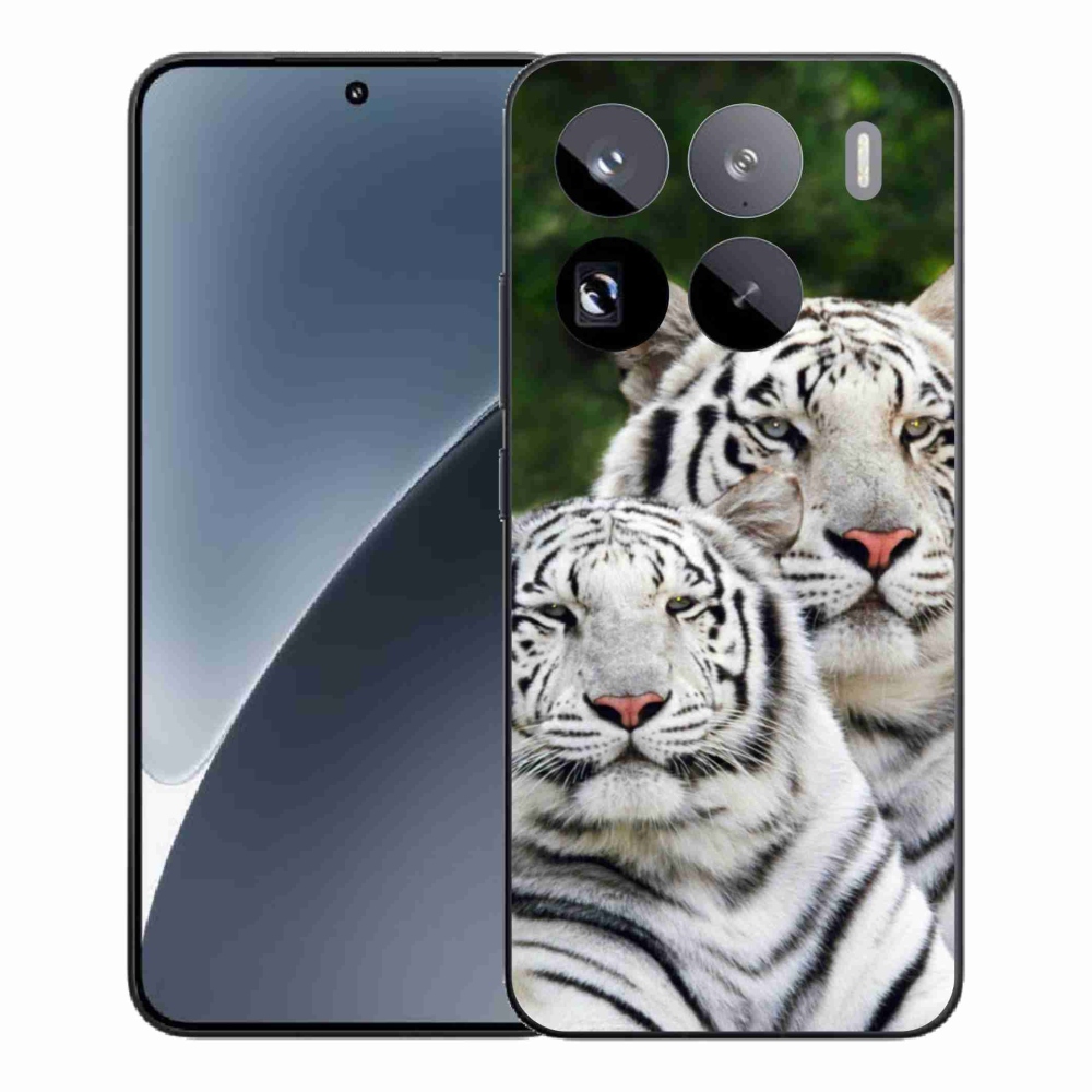 Gélový kryt mmCase na Xiaomi 15 Pro - bieli tigre
