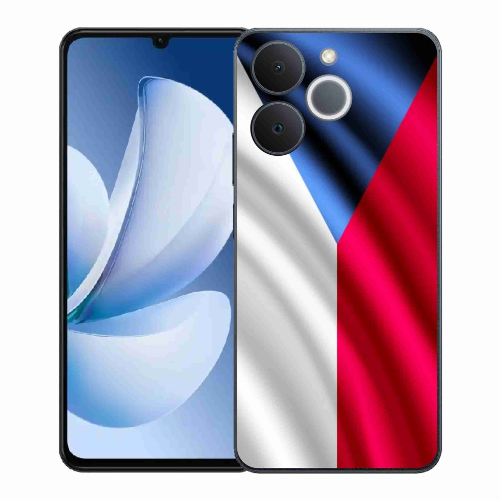 Gélový kryt mmCase na Realme Note 70T - česká vlajka