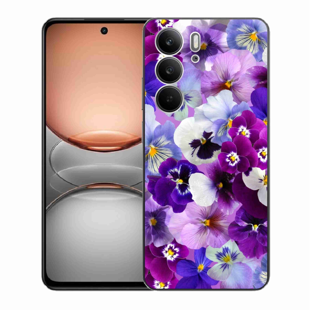 Gélový kryt mmCase na Realme C75 - kvety 9