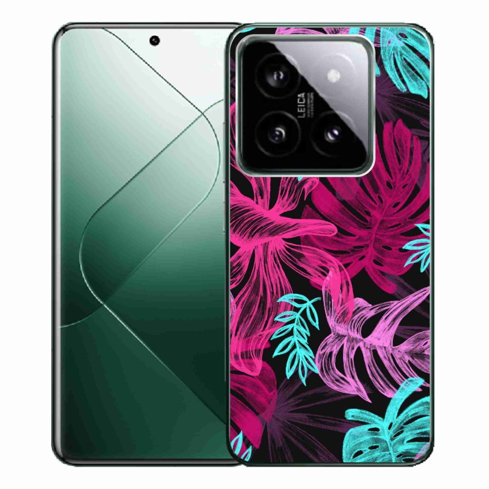 Gélový kryt mmCase na Xiaomi 14 Pro - kvety 1