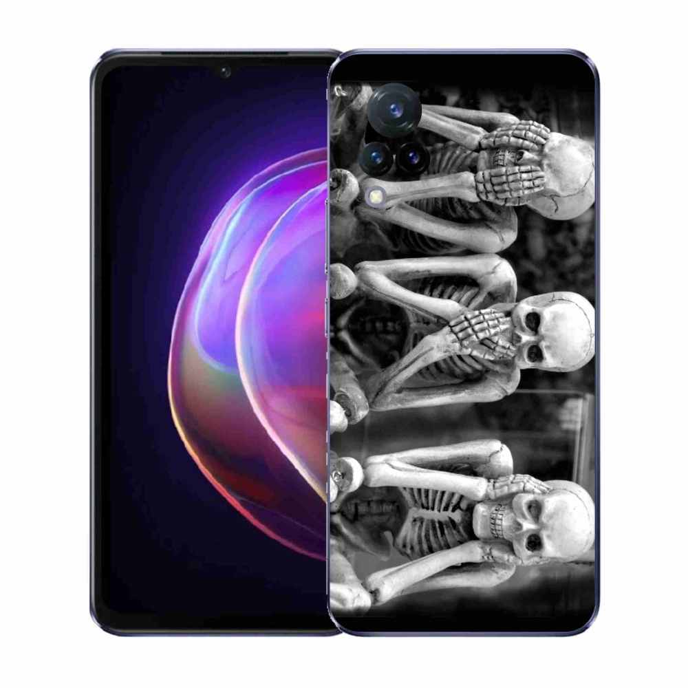 Gélový kryt mmCase na Vivo V21 4G/5G - kostlivci