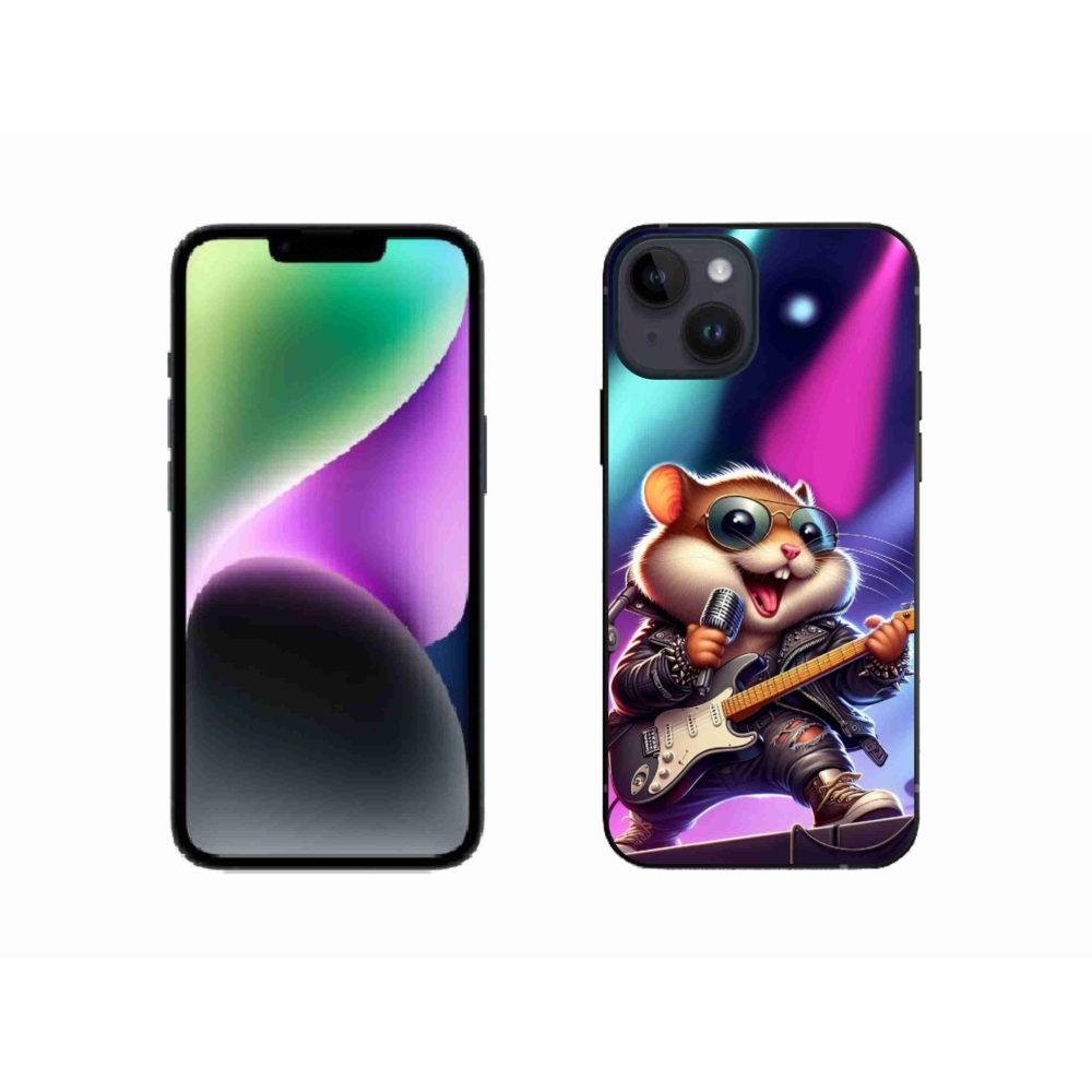 Gélový kryt mmCase na iPhone 14 - škrečok rocker