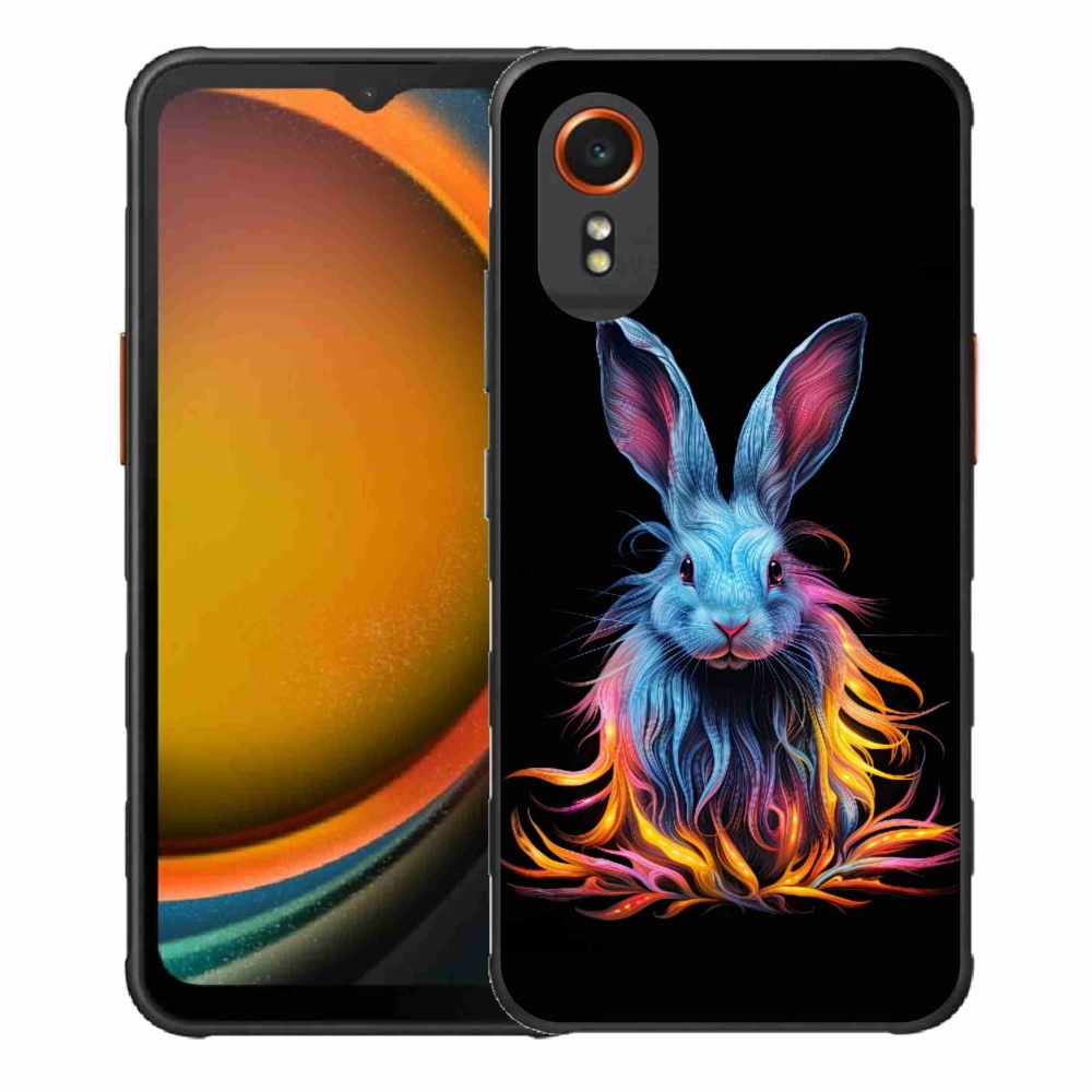 Gélový kryt mmCase na Samsung Galaxy Xcover 7 - abstraktný zajac