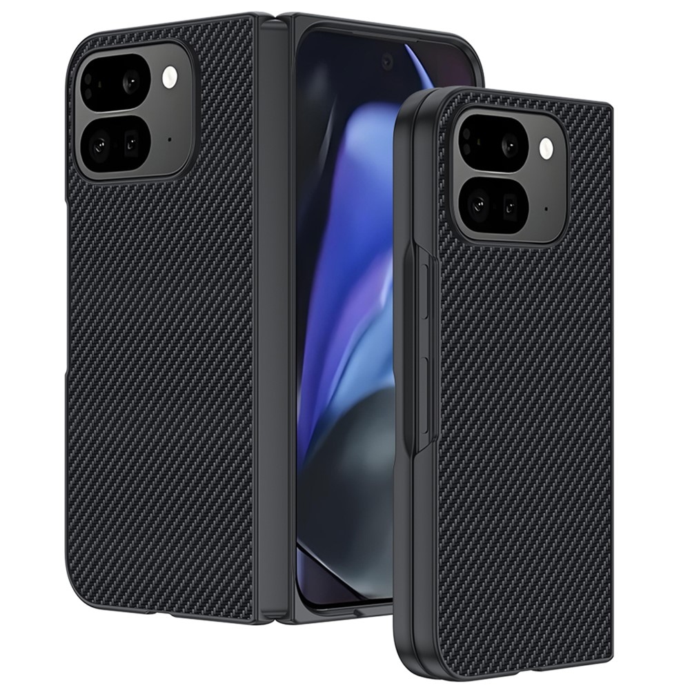 Carbone plastový kryt na mobil Google Pixel 10 Pro Fold - čierny