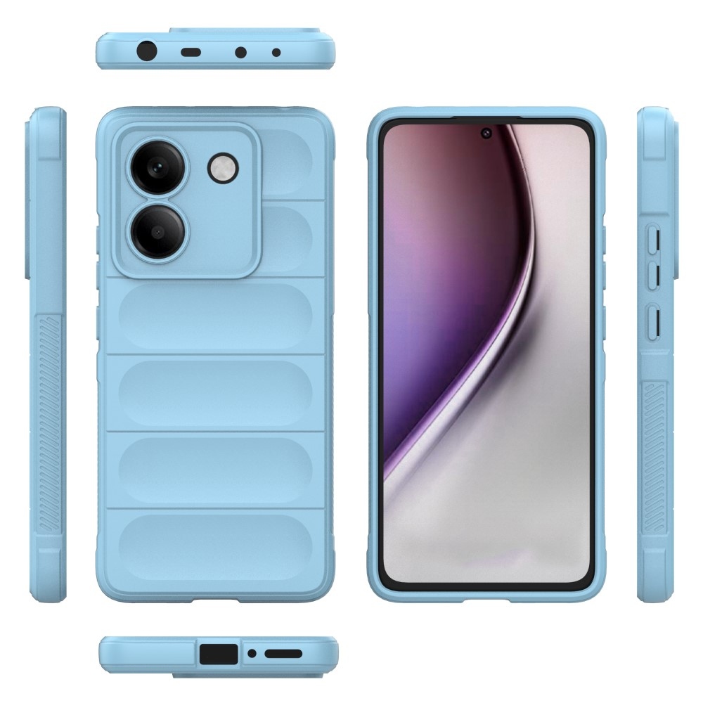 Rugg odolný gélový obal na Xiaomi Poco M7 Pro 5G - svetlomodrý