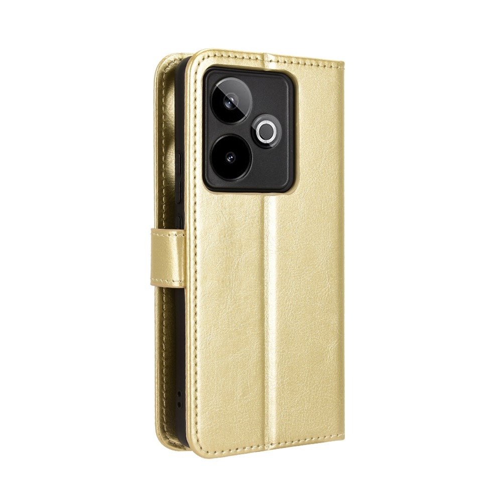 Crazy knižkové puzdro na Realme GT 7 5G - zlaté