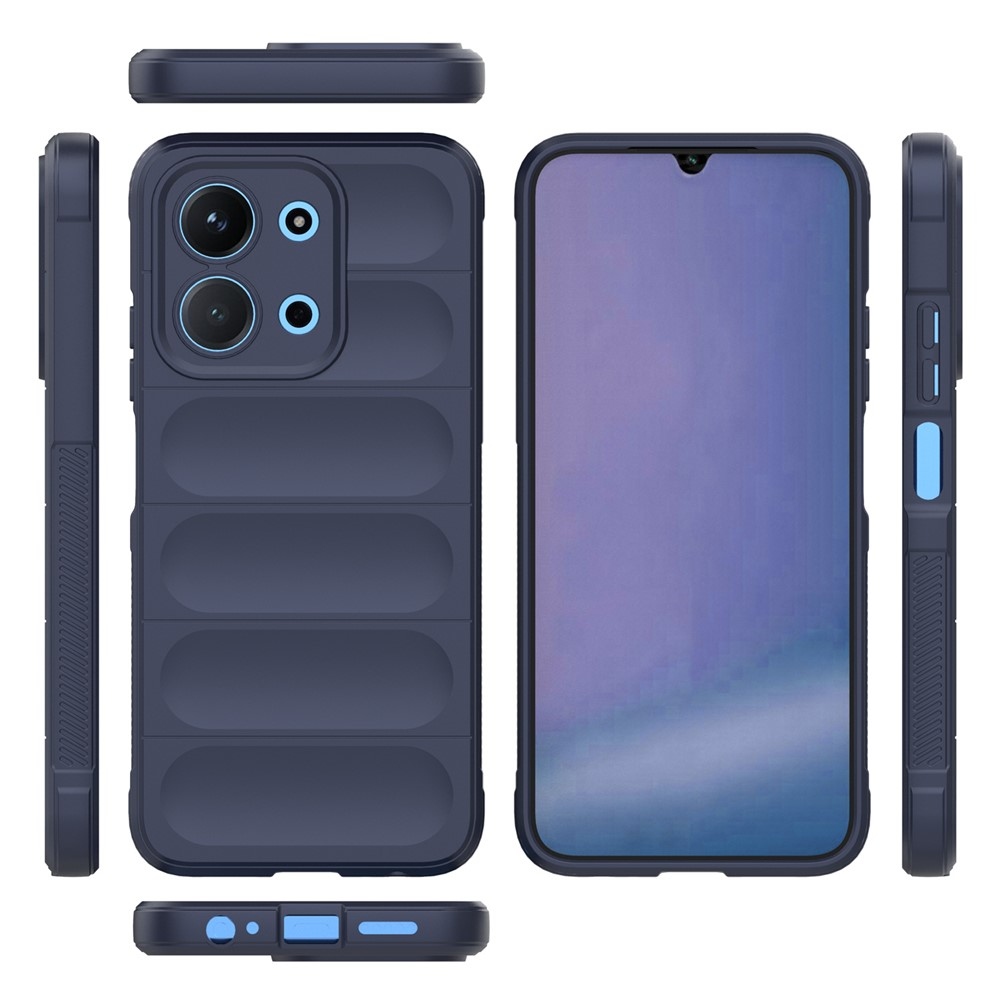 Rugg odolný gélový obal na Xiaomi Redmi 15C 4G (171mm)/Poco C85 4G (171mm) - tmavomodrý