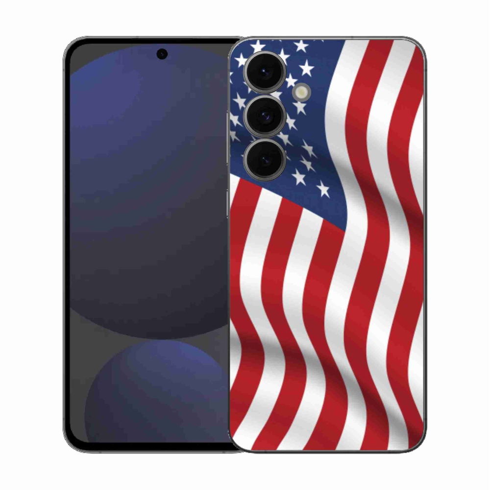 Gélový kryt mmCase na Samsung Galaxy S25 FE - vlajka USA