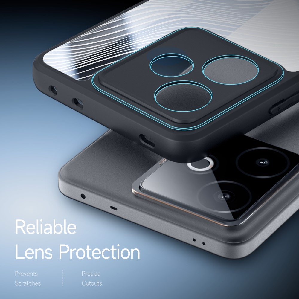 DUX Aimo gélový obal s pevným chrbtom na Realme GT 7 5G/GT 7T 5G - čierny