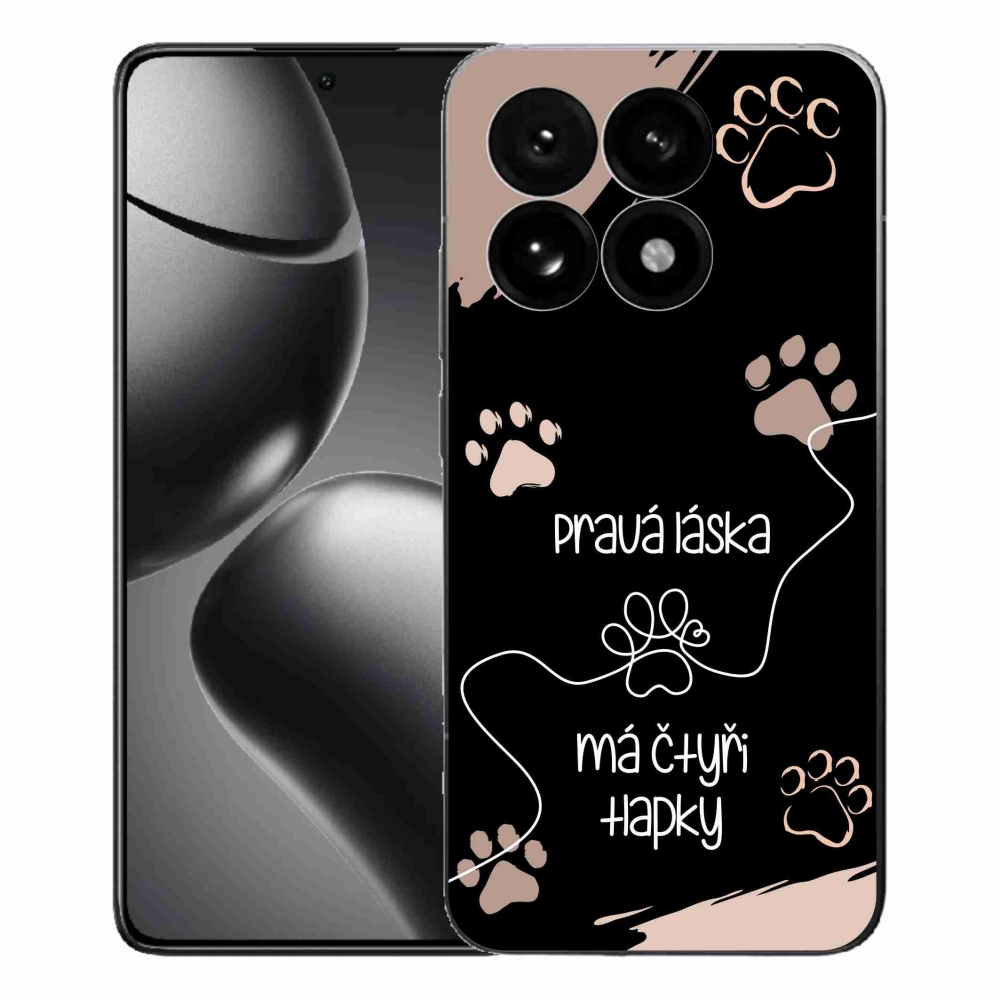 Gélový kryt mmCase na Xiaomi 15T - psí motív 1 čierne pozadie