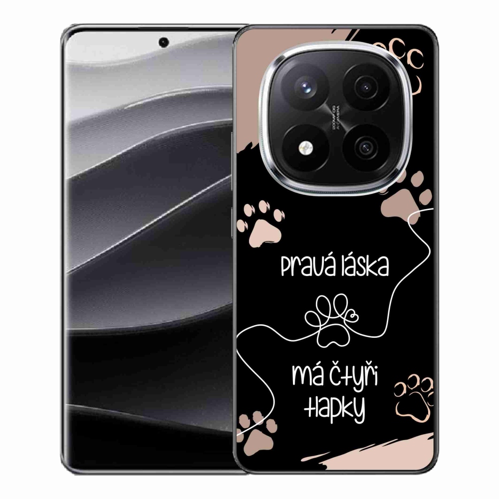 Gélový kryt mmCase na Xiaomi Redmi Note 14 Pro+ 5G - psí motív 1 čierne pozadie