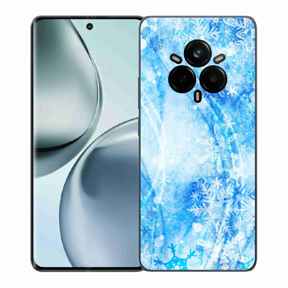 Gélový kryt mmCase na Realme 14 Pro+ 5G - snehové vločky