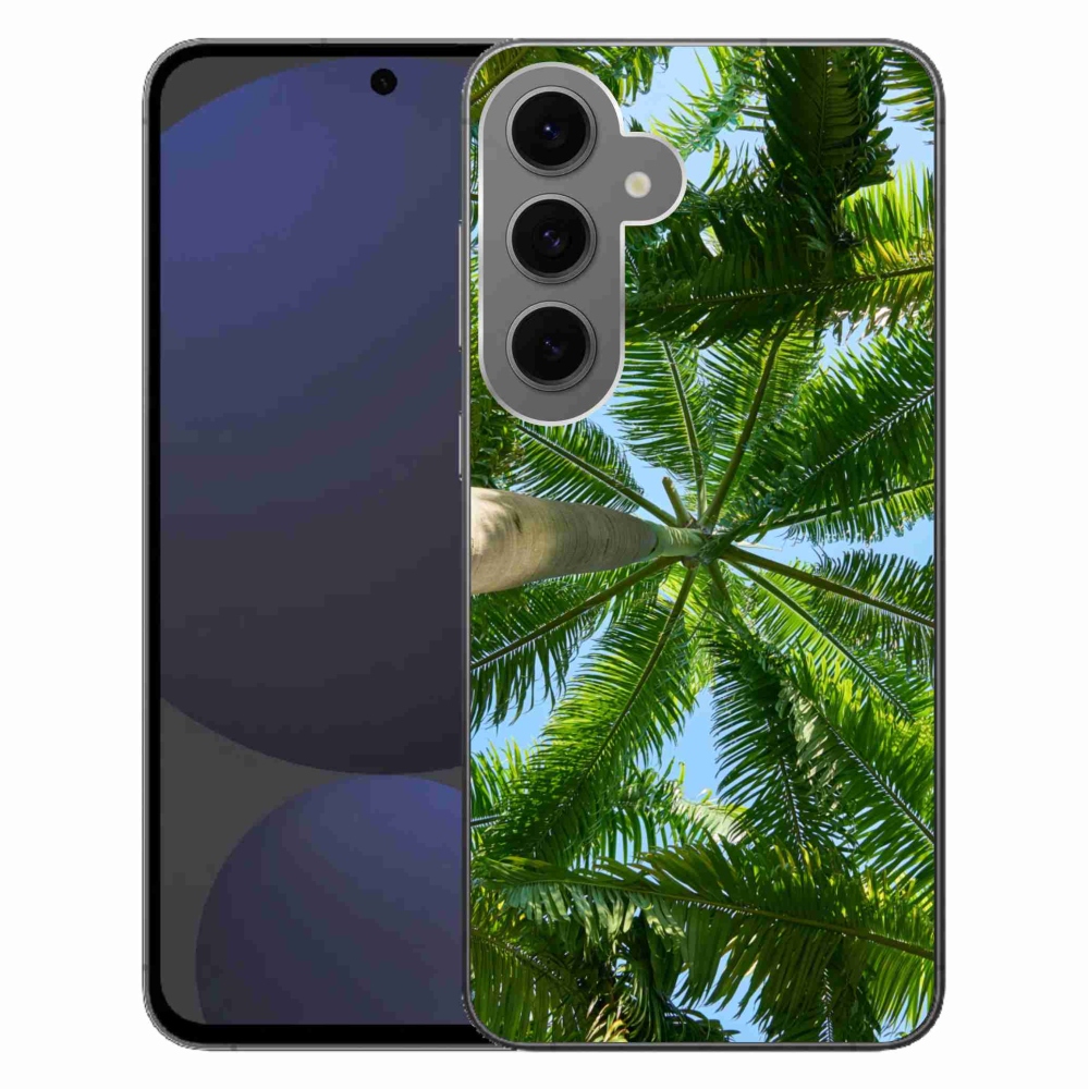 Gélový kryt mmCase na Samsung Galaxy S24 FE - palmy