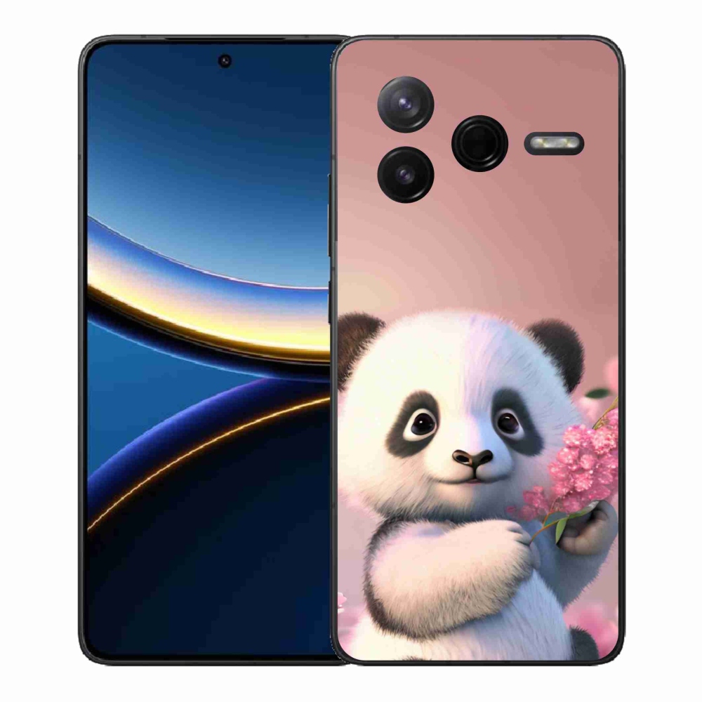 Gélový kryt mmCase na Xiaomi Poco F7 Pro - roztomilá panda