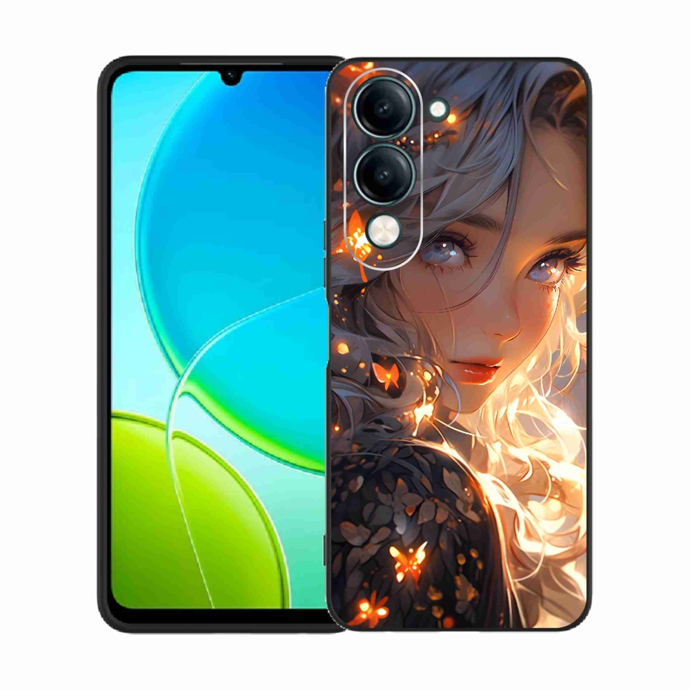 Gélový kryt mmCase na Vivo Y29s 5G - dievča a motýle