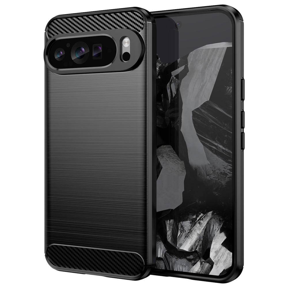 Carbon odolný gélový obal na Google Pixel 9 Pro XL - čierny