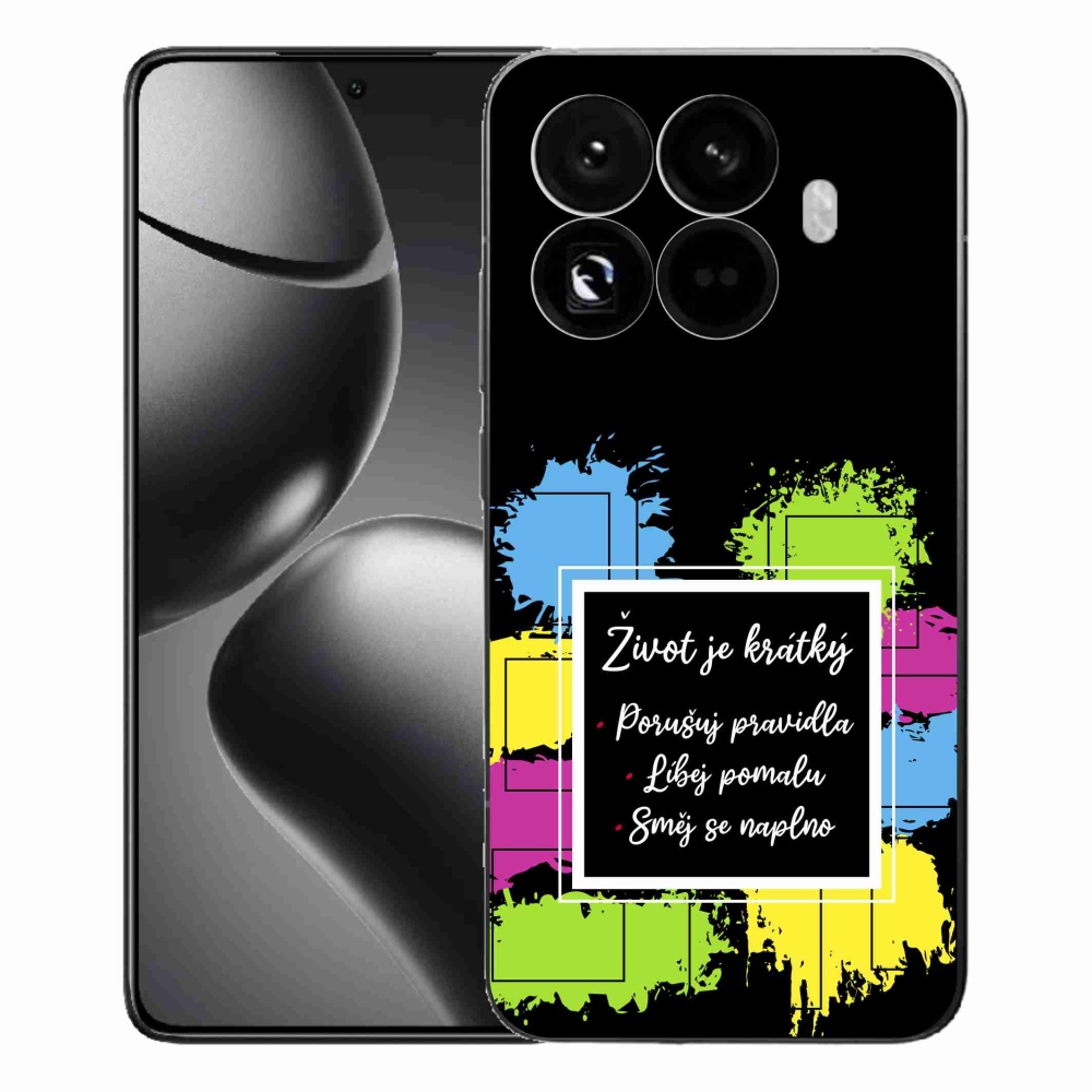 Gélový kryt mmCase na Xiaomi 15T Pro - citát 5 čierne pozadie
