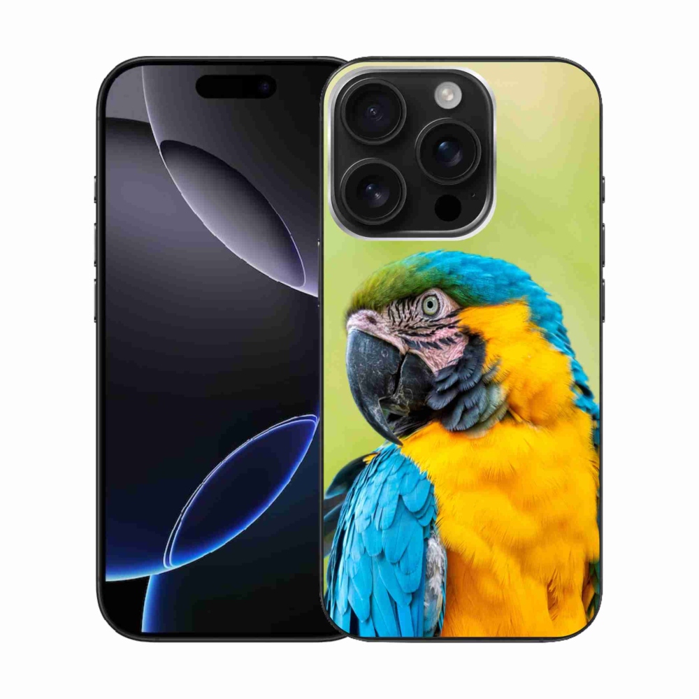 Gélový obal mmCase na iPhone 16 Pro - papagáj ara 2