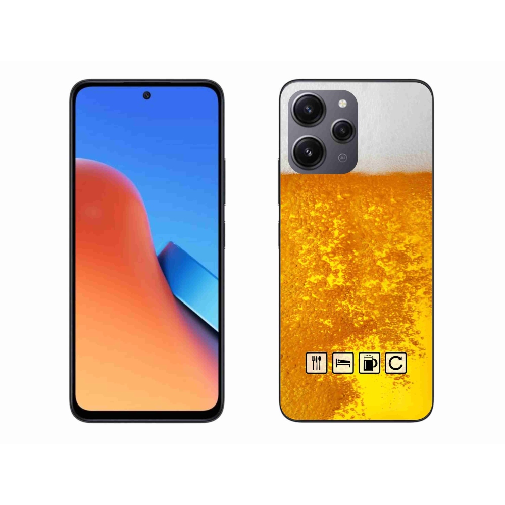 Gélový kryt mmCase na Xiaomi Redmi 12 - pivný motív 3