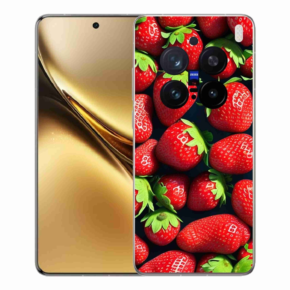 Gélový kryt mmCase na Vivo X200 Pro 5G - jahody
