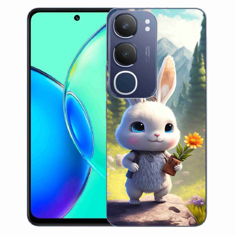 Gélový kryt mmCase na Vivo Y19s - roztomilý zajačik