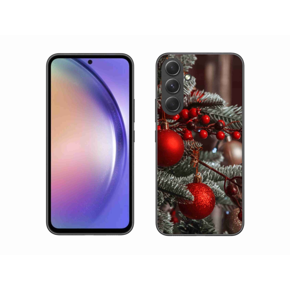 Gélový kryt mmCase na Samsung Galaxy A54 5G - vianočné ozdoby 2