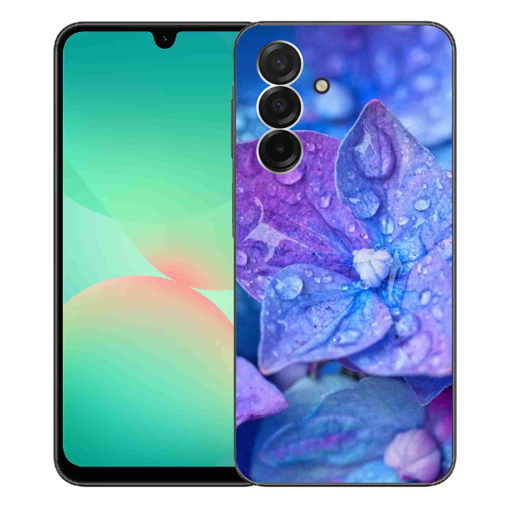 Gélový kryt mmCase na Samsung Galaxy A26 5G - fialový kvet