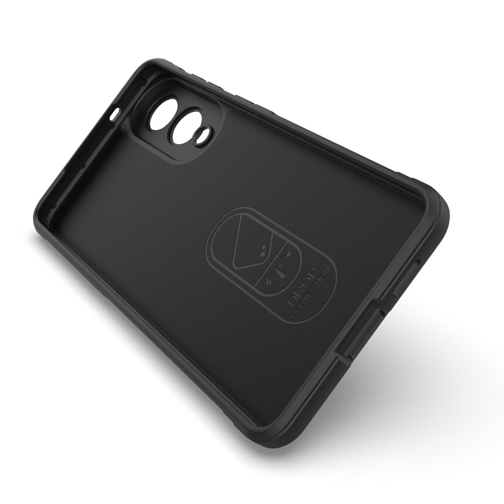 Rugg odolný gélový obal na Samsung Galaxy S25 Edge - čierny