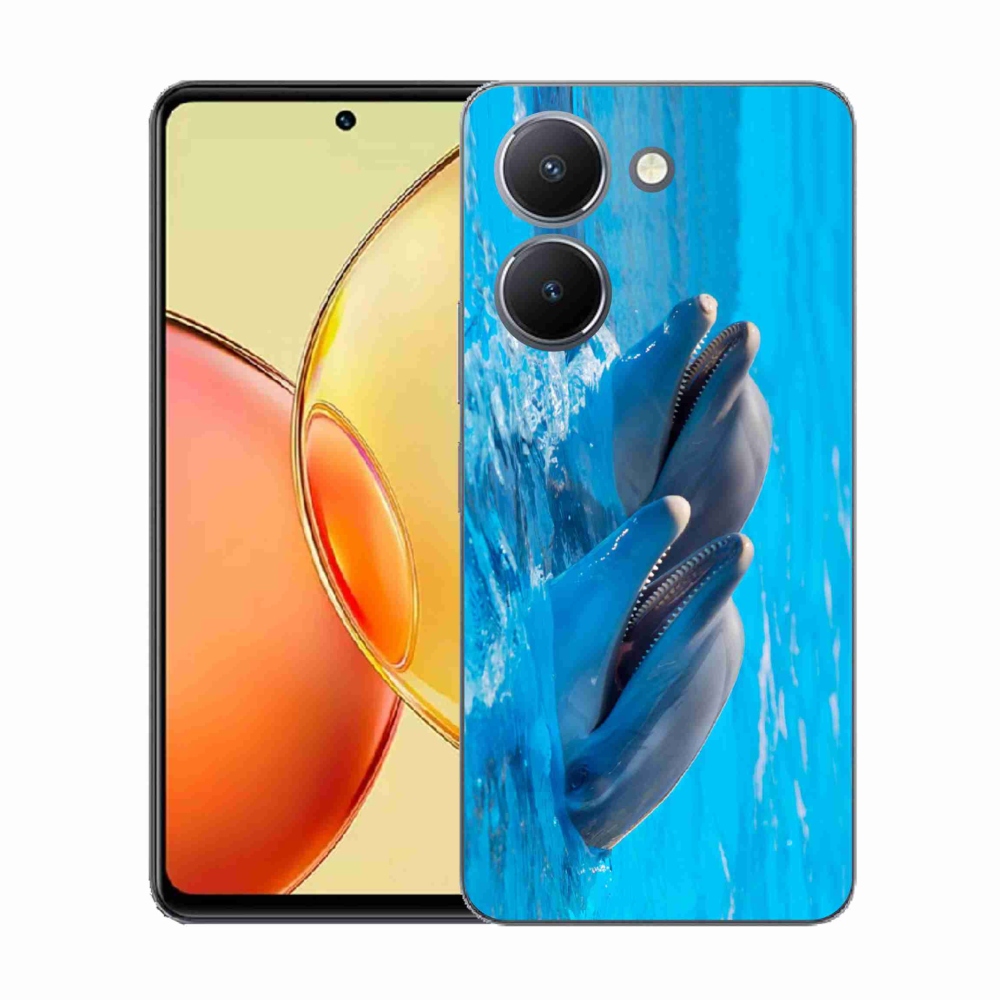 Gélový kryt mmCase na Vivo Y36 - delfíny