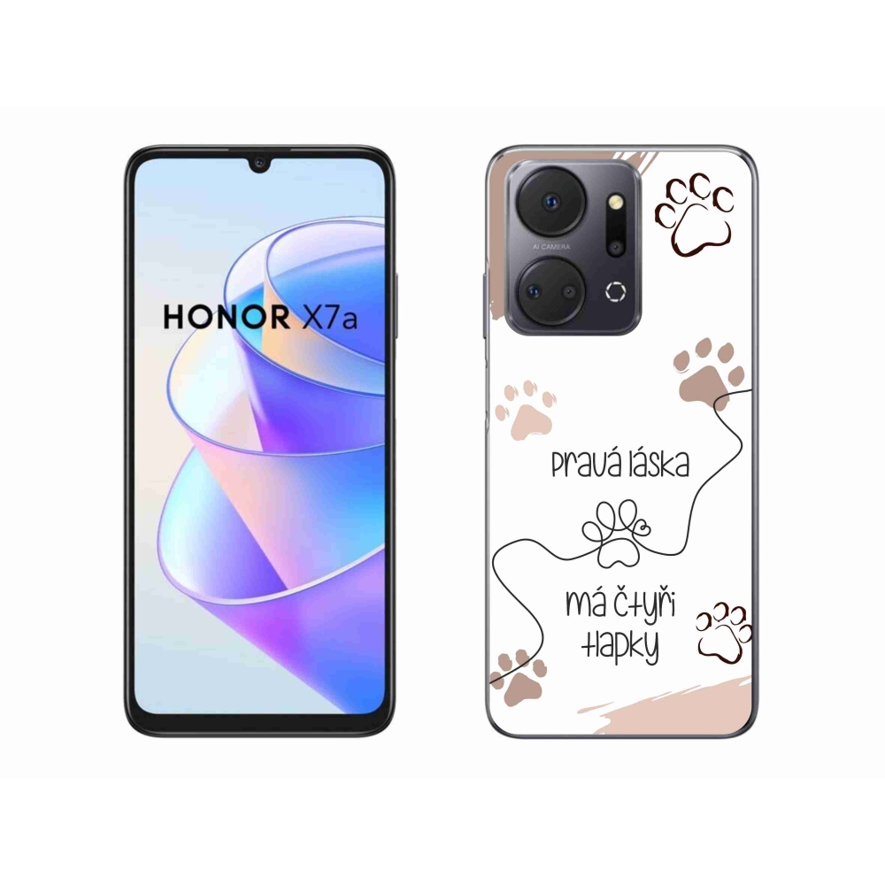 Gélový kryt mmCase na Honor X7a - psí motív 1 biele pozadie