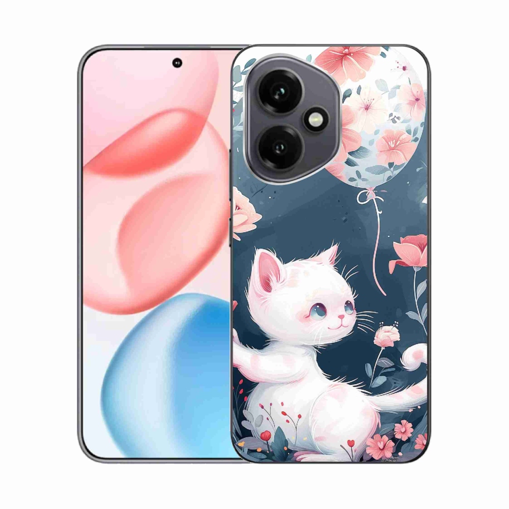 Gélový kryt mmCase na Honor 400 - mačiatko s balónikom