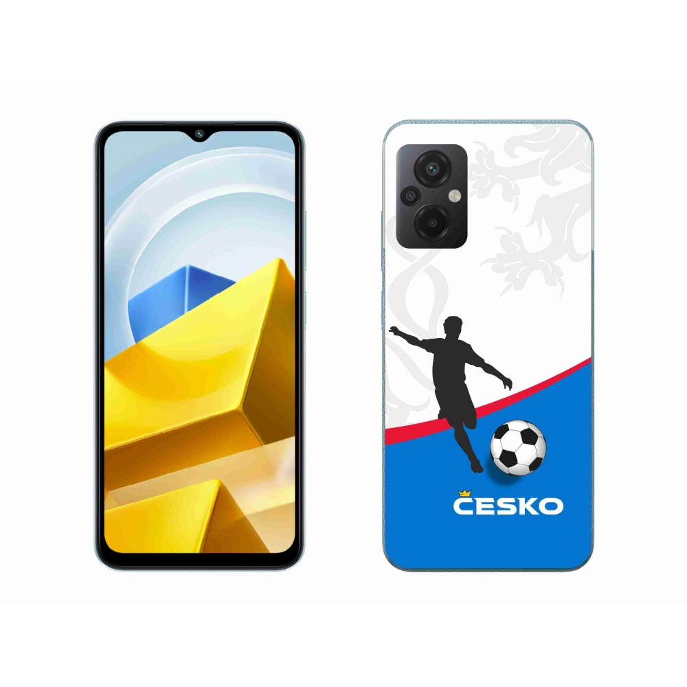 Gélový kryt mmCase na Xiaomi Poco M5 4G - futbal Česko 1