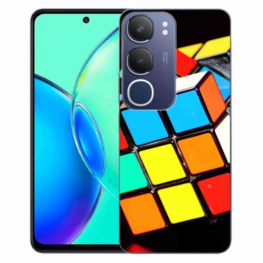 Gélový kryt mmCase na Vivo Y19s - rubikova kocka