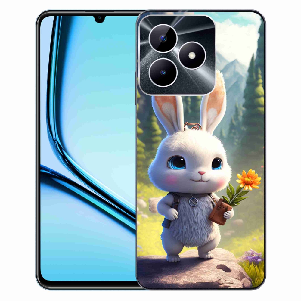 Gélový kryt mmCase na Realme Note 50 - roztomilý zajačik
