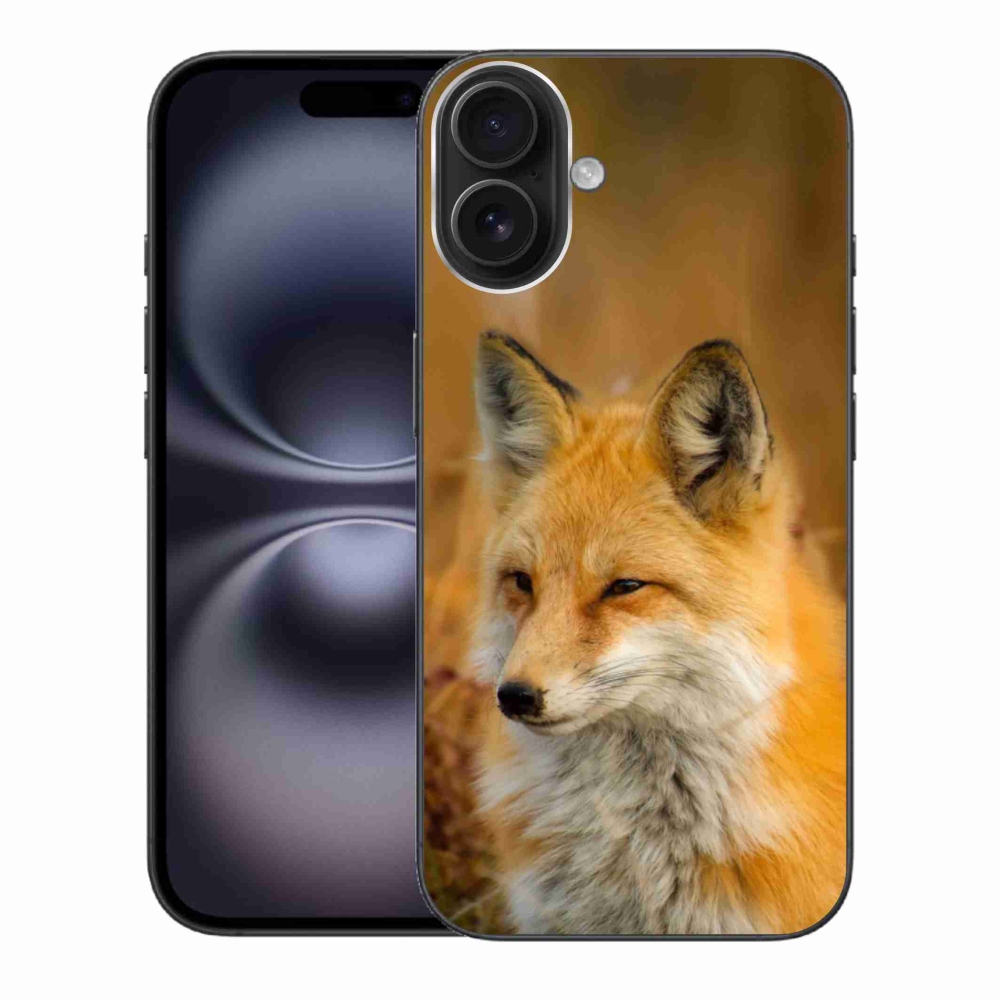 Gélový kryt mmCase na iPhone 16 Plus - líška