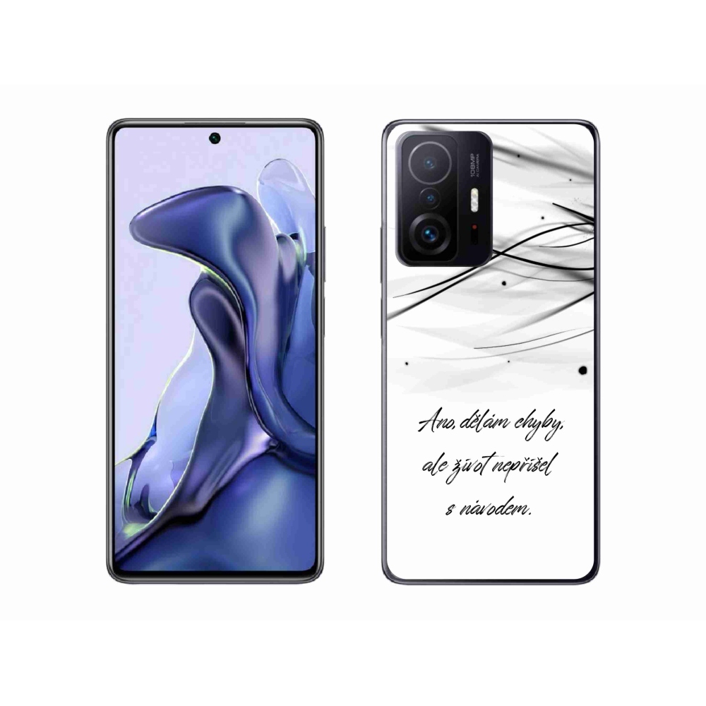 Gélový kryt mmCase na Xiaomi 11T - citát biele pozadie