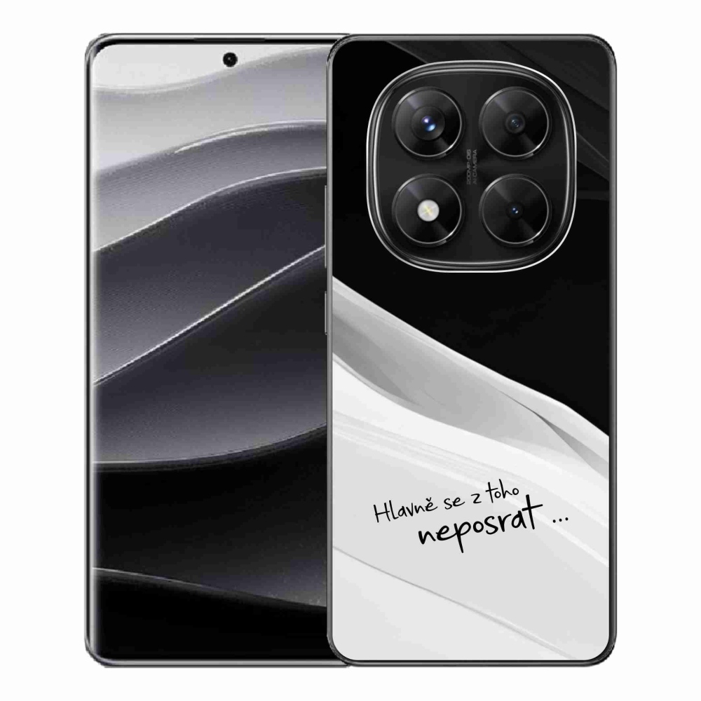 Gélový kryt mmCase na Xiaomi Redmi Note 14 Pro 5G/Poco X7 5G - vtipný text 13 biele pozadie