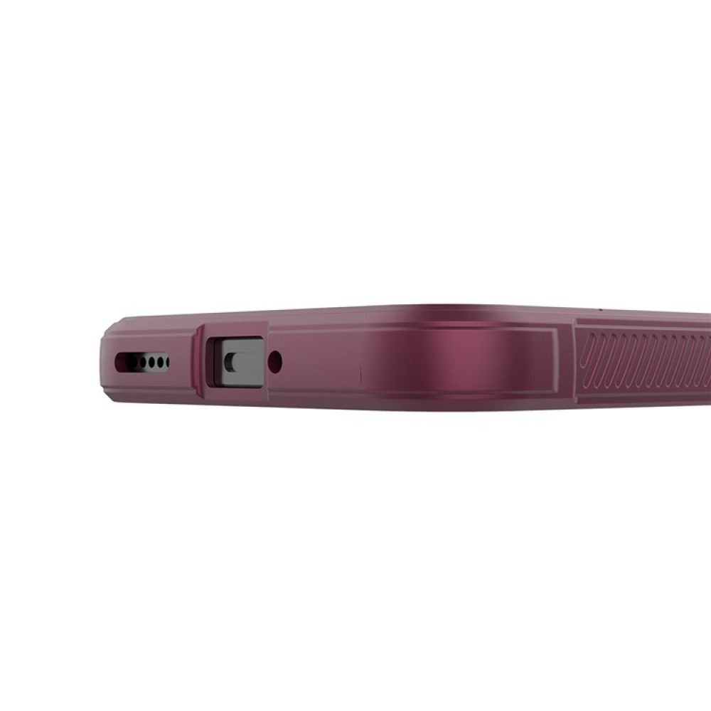 Rugg odolný gélový obal na Xiaomi Poco F7 5G - vínový