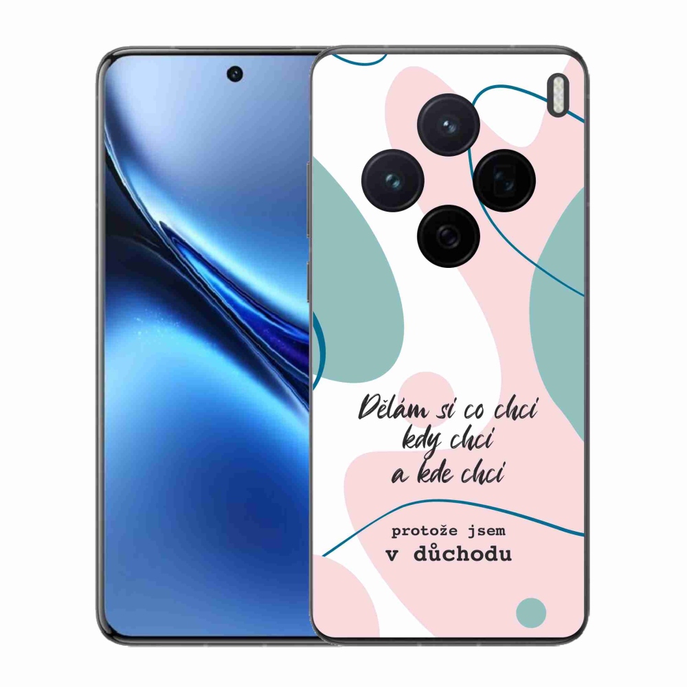 Gélový kryt mmCase na Vivo X200 5G - vtipný text 10 biele pozadie