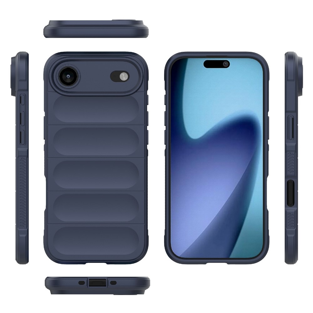 Rugg odolný gélový obal na iPhone 17 Air - tmavomodrý