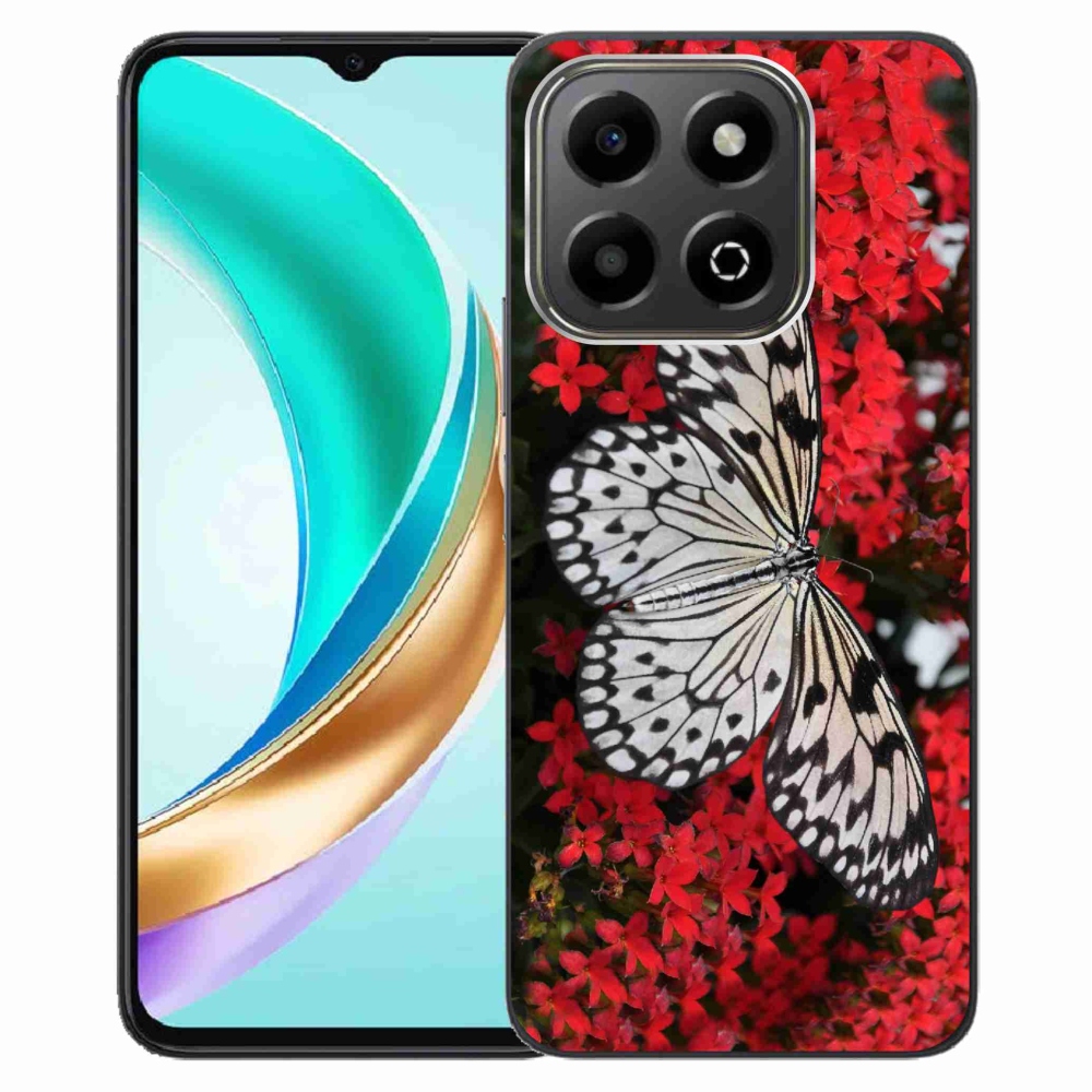 Gélový kryt mmCase na Honor X6b - čiernobiely motýľ 1