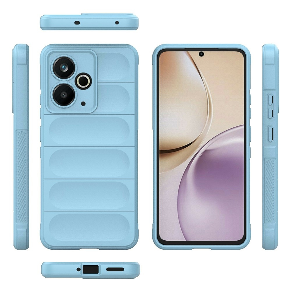 Rugg odolný gélový obal na Realme 14T 5G - svetlomodrý