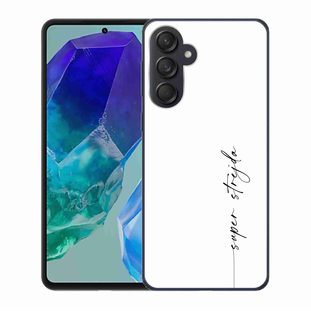 Gélový kryt mmCase na Samsung Galaxy M55 5G - super strýko biele pozadie