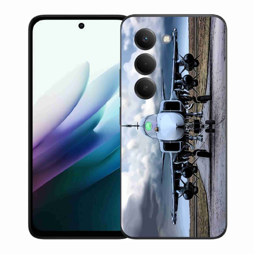 Gélový kryt mmCase na Xiaomi Redmi 15 4G/5G (171mm) - vojenské lietadlo