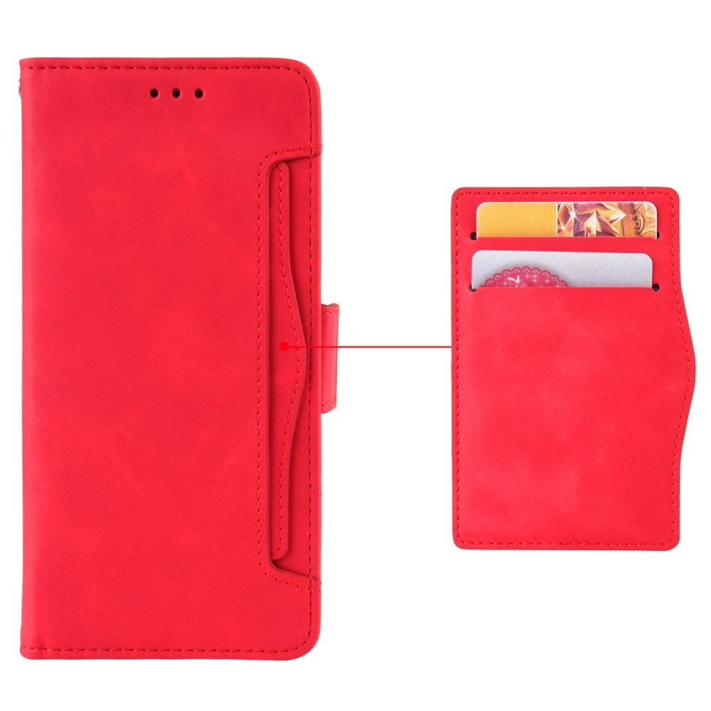 Cards knižkové púzdro na Xiaomi Redmi Note 14S/Note 13 Pro 4G/Poco M6 Pro - červené