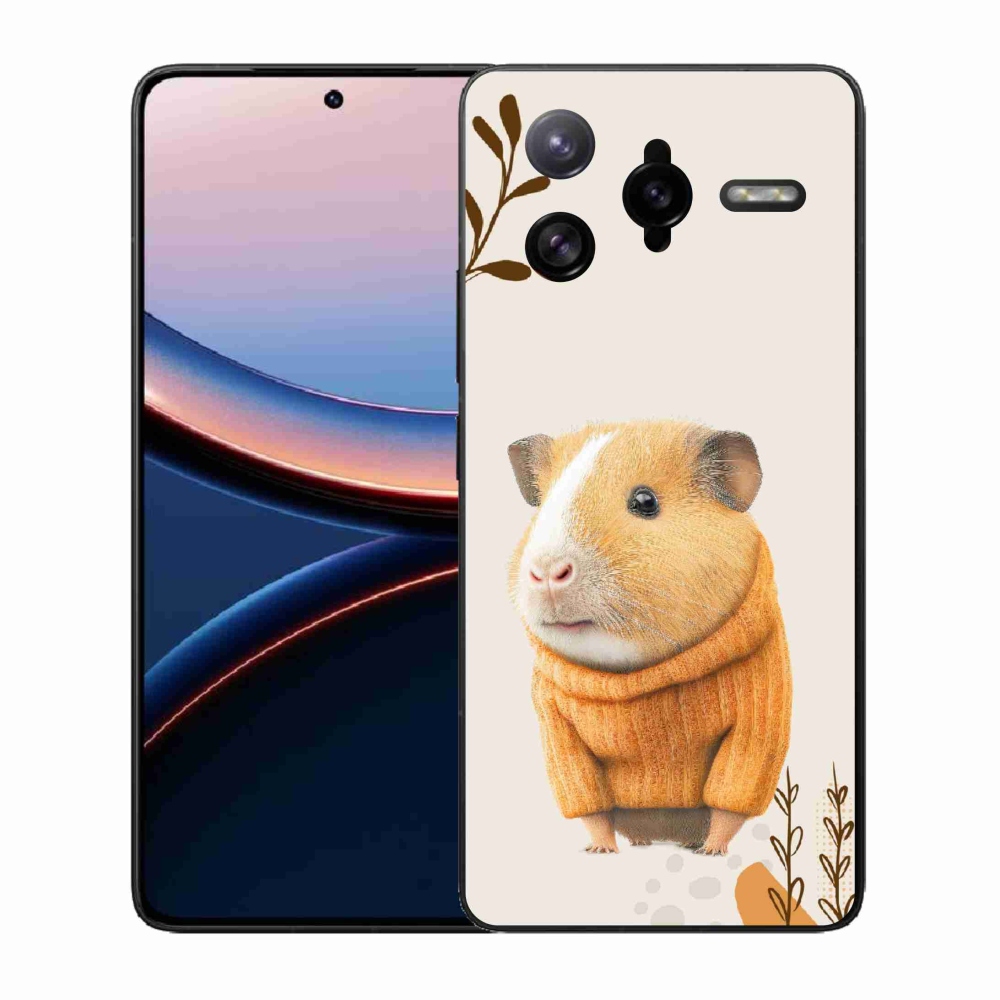 Gélový kryt mmCase na Xiaomi Poco F7 Ultra - morča vo svetri
