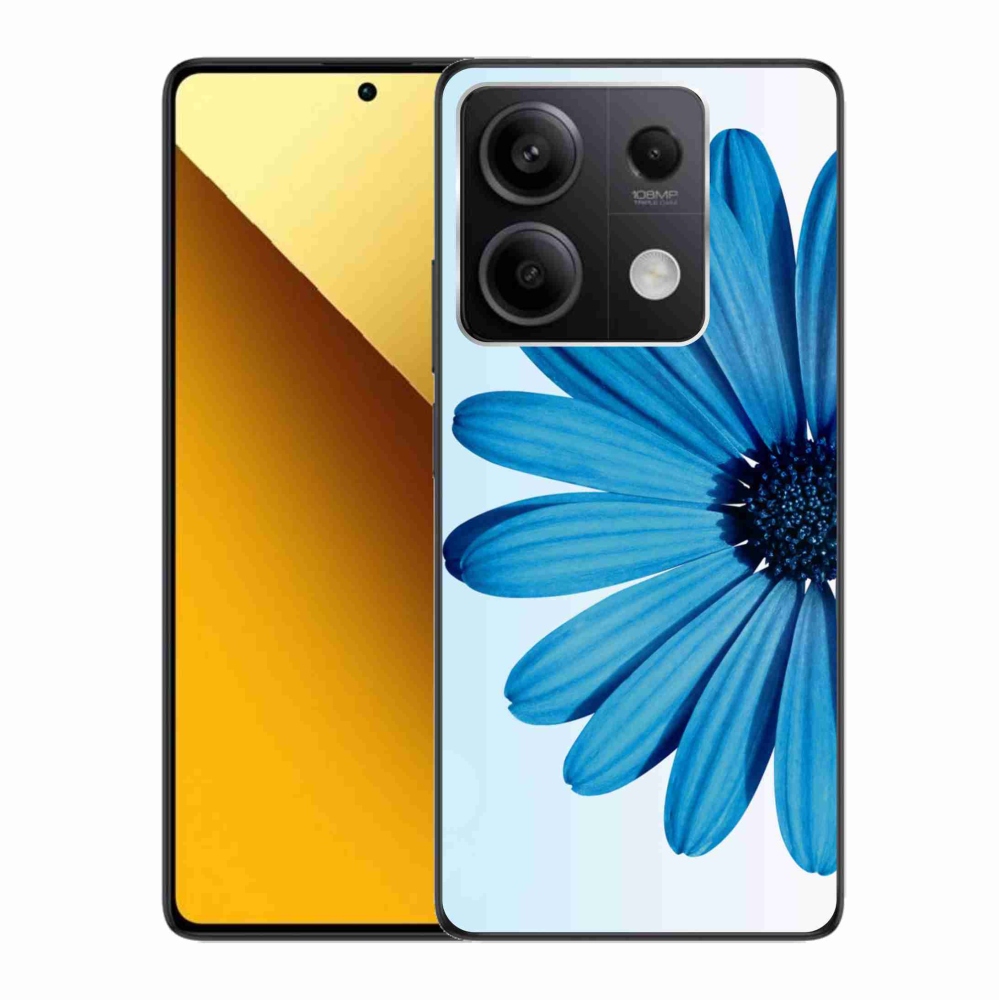 Gélový obal mmCase na Xiaomi Redmi Note 13 5G - modrá margaréta