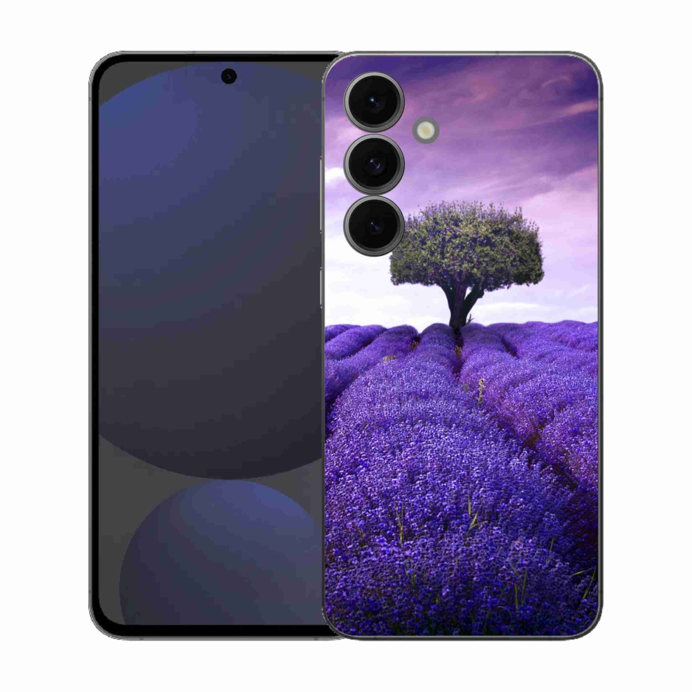 Gélový kryt mmCase na Samsung Galaxy S25 FE - levanduľová lúka
