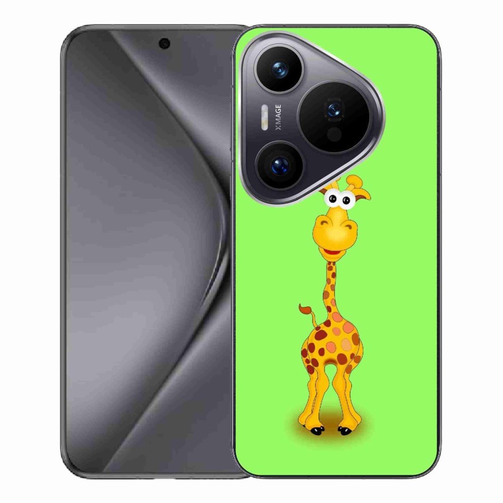 Gélový kryt mmCase na Huawei Pura 70 Pro - kreslená žirafa