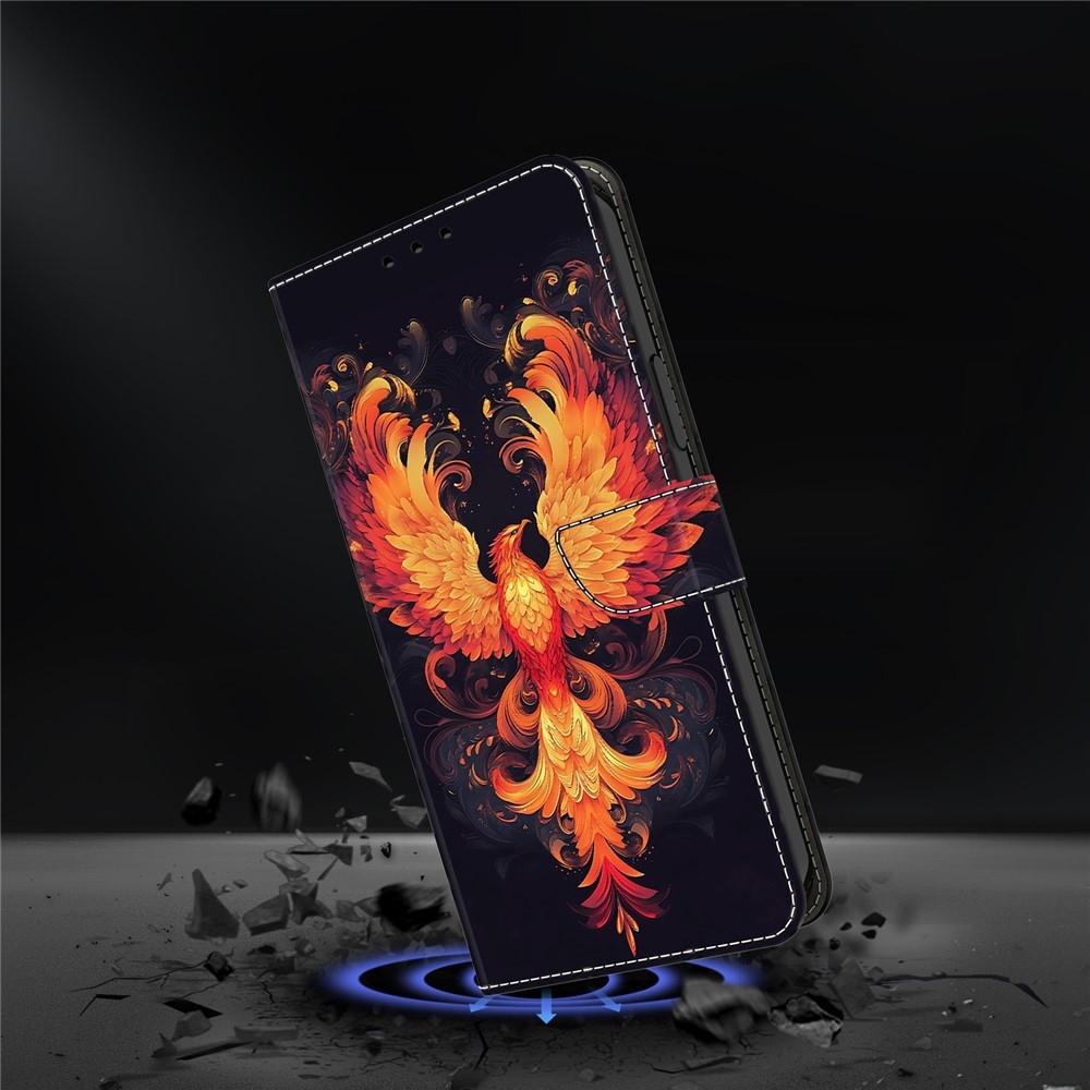 Firmly knižkové púzdro na Samsung Galaxy A17 5G/A26 5G - ohnivý vták